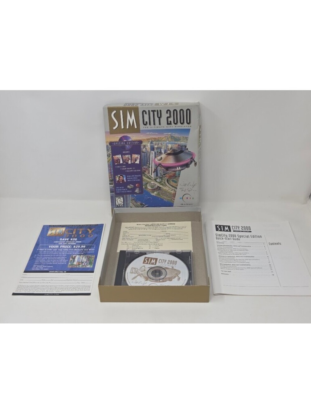 SimCity 2000 Special Edition PC CD ROM Classics Boxed With Manual Inserts 1995